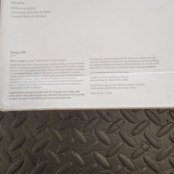 Google Wifi Lot of 2 Access Points W/ Power Adapters, GJ2CQ, New Open Box, White - Picture 8 of 16